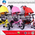 China Baby Kinderwagen Spielzeug Hersteller / Kinder Dreirad mit Anhänger, Sicherheitsgürtel und Dach